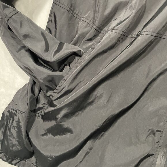 In’Voland Women’s Windbreaker Jacket Size 20W Black Hooded Lightweight - Picture 3 of 9